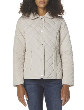 Jones New York Women's Ladies Lightweight Quilted Jacket with a Hood