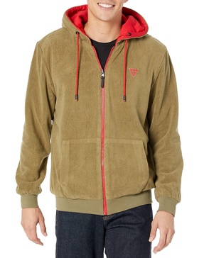 GUESS Men's Reversible Zip Hoodie