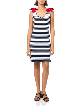 Tie Tank Striped Dress