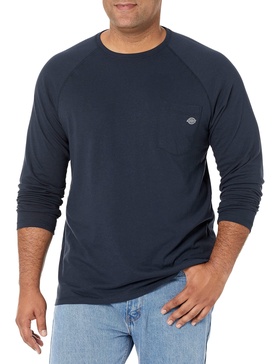 Dickies mens Temp-iq Performance Cooling Long Sleeve T-shirt T Shirt, Dark Navy, Large US