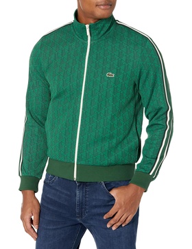 Lacoste Men's Paris Monogram Zip Up Sweatshirt