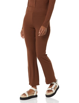 Amazon Essentials Women's Wide Rib Flared Ankle Pant (Previously Daily Ritual)