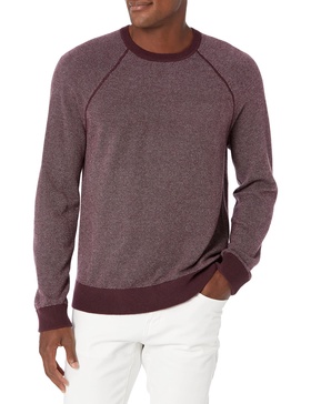 Vince Men's Birdseye Raglan Long Sleeve Sweater