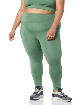 Amazon Essentials Women's Everyday Fitness 7/8 Zipped Legging (Available in Plus Size)