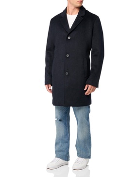 Cole Haan Men's Wool Plus Topper Button Front Coat