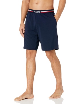 Lacoste Men's Striped Waist Long Boxer Briefs