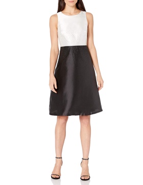 Calvin Klein Women's Sleeveless A-line Cocktail Dress with Embellishment