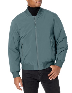 DKNY Men's Clean Zip Front Bomber Jacket