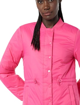 Amazon Essentials Women's Waist Padded Bomber Jacket