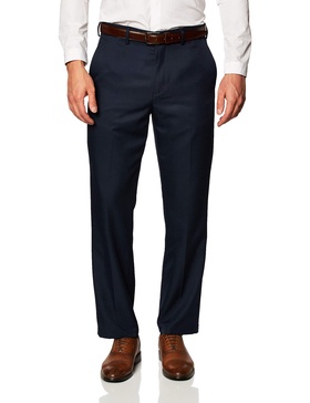 Amazon Essentials Men's Classic-Fit Expandable-Waist Flat-Front Dress Pant