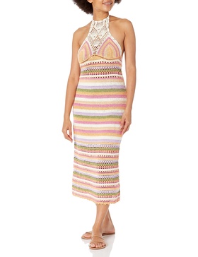 Ramy Brook Women's Amal Multicolor Crochet Midi Dress