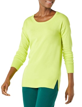 Amazon Essentials Women's Lightweight Long-Sleeve Scoop-Neck Tunic Sweater (Available in Plus Size)