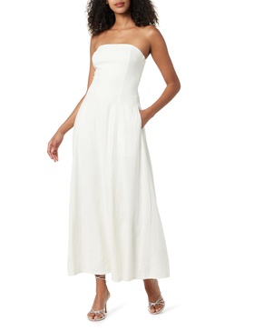 The Drop Women's Carlota Strapless Linen Maxi Dress