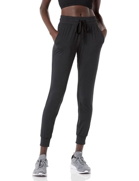 Amazon Essentials Athletic Pants for Women, Brushed Tech Stretch Lounge Joggers, Plus Size Available