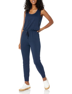 Amazon Essentials Women's Studio Terry Fleece Jumpsuit (Available in Plus Size)