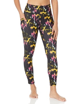 DKNY Women's Tight Printed High Waist Performance Leggings