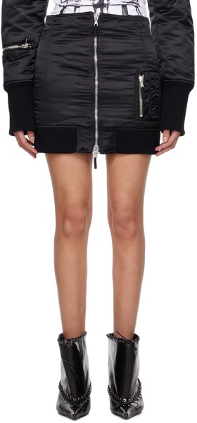 Black 'The Bomber' Miniskirt