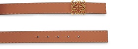 Anagram leather belt