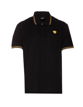 Versace Logo Piquet Polo Shirt