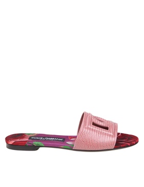 Dolce & Gabbana Slide In Perforated Leather