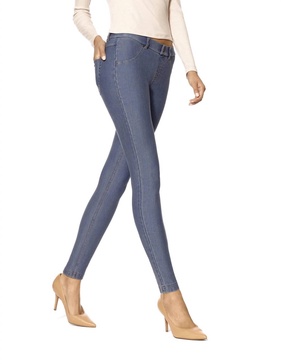 essential denim leggings in stone acid wash