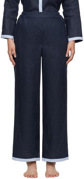 Navy Garrick Trousers