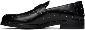 SSENSE Exclusive Black Studded Leather Loafers