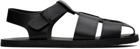 Black Fisherman Sandals