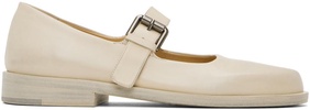 Beige Mary Jane Loafers