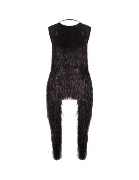 Sportmax Open Back Fringed Top