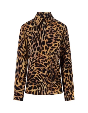 Stella McCartney Leopard Pattern Long-Sleeved Shirt