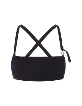 Jacquemus Cross-Back Draped Bikini Top