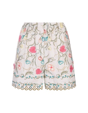 Elie Saab Garden Embroidered Shorts