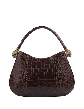 Roar Shoulder Bag In Brown Leather