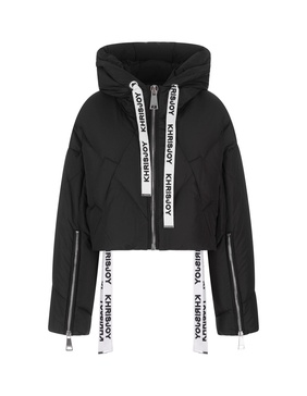 Black Khris Shorty Puffer Jacket