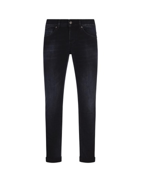 George Skinny Jeans In Very Dark Blue Stretch Denim