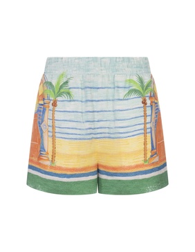 Day Of Victory Shorts In Linen