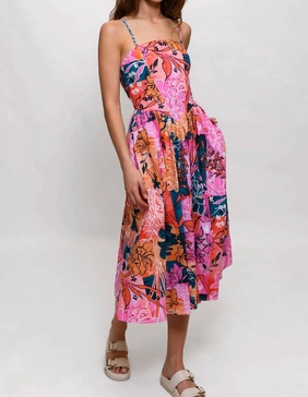 eddi dress in boho botanical