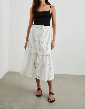 prina skirt in white