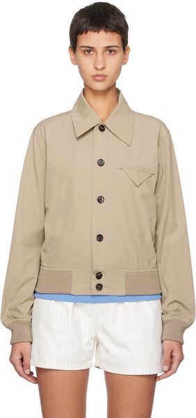 Beige Button Jacket