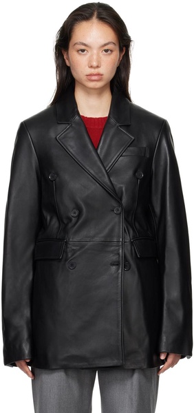 Black Benetra Leather Jacket