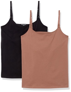 Amazon Essentials Women's Maternity Nursing Friendly Camisole, Pack of 2