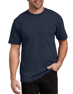 Dickies mens Short Sleeve Heavweight Crew Neck Big-tall Work Utility T Shirt, Dark Navy, Large Tall US