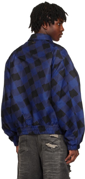 Blue & Black Check Jacket