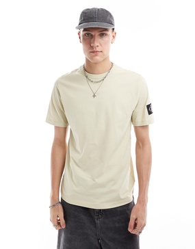 Calvin Klein Jeans badge regular T-shirt in green