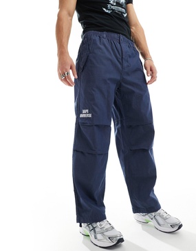 AAPE By A Bathing Ape Carpenter pants in off blue