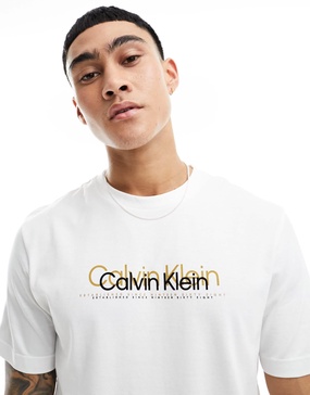 Calvin Klein logo t-shirt in white