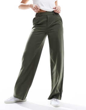 Object wide leg pants in green