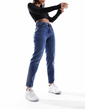 Mango relaxed mom jeans in washed blue