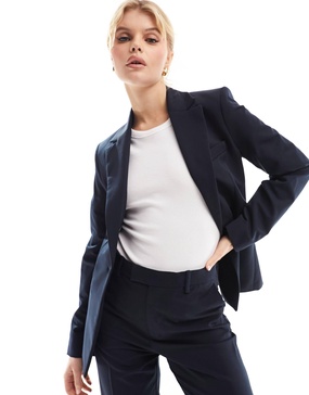 Mango suit blazer in navy